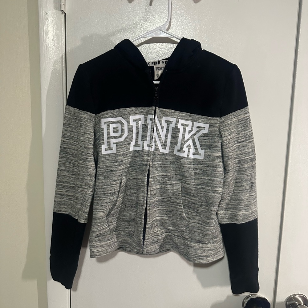 PINK Victoria's Secret Black and Gray Jacket